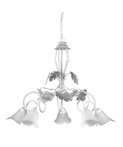 Onli Argento Lampadario 5 Luci "Marilena" E14